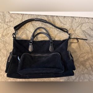 Large Aimee Kestenberg suede duffle purse